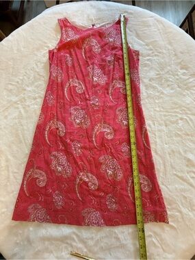 J. Crew Coral Pink Paisley A-Line Skirt